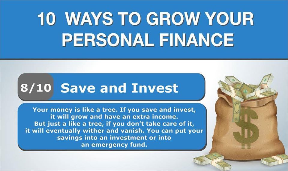 Save and Invest. Your money is like a tree.  If you save and invest, it will grow and  have an extra income.